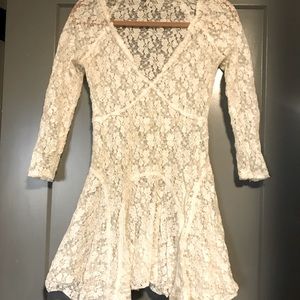 Free People White Lace Dress